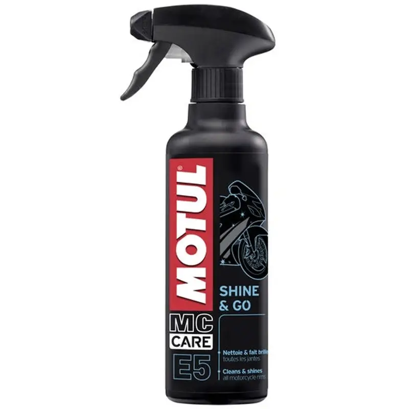 Sprej k ošetření plastů Motul E5 Shine and Go 400 ml Nová Kolekce