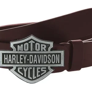 Kožený moto opasek se sponou Harley-Davidson hnědý Finální Výprodej
