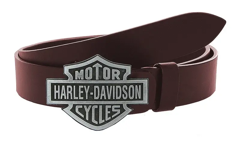 Kožený moto opasek se sponou Harley-Davidson hnědý Finální Výprodej