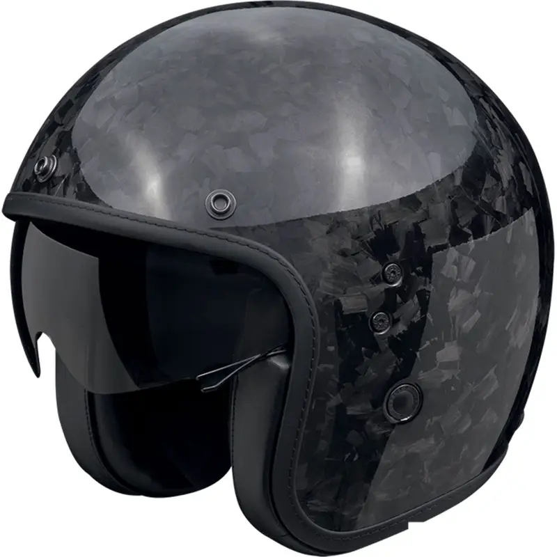 Nová Kolekce Otevřená helma na motorku Scorpion Belfast EVO ONYX CARBON SOLID černá