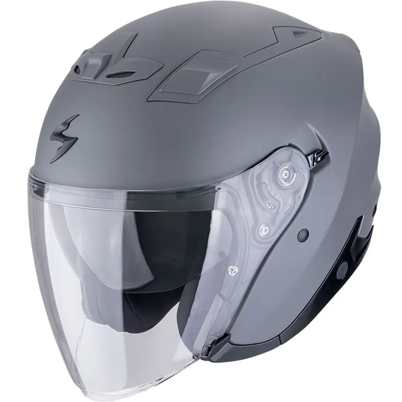 Otevřená helma na motorku Scorpion EXO-Z1 SOLID matná cementově šedá Zlevněný