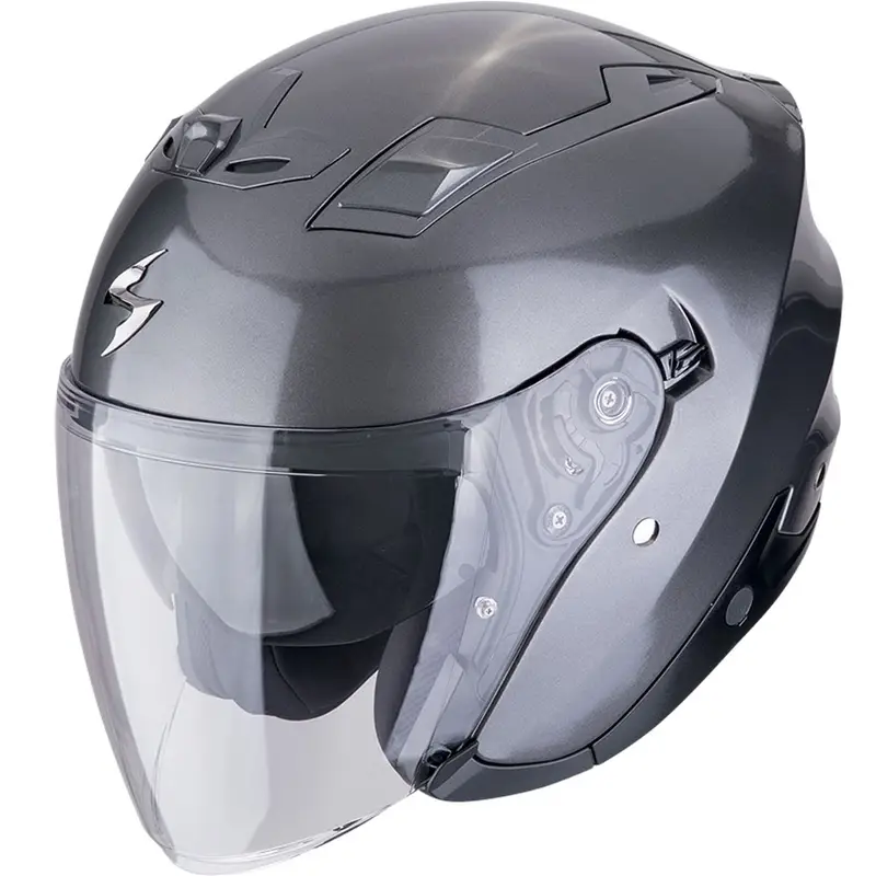 Otevřená helma na motorku Scorpion EXO-Z1 SOLID metalická šedá Finální Výprodej
