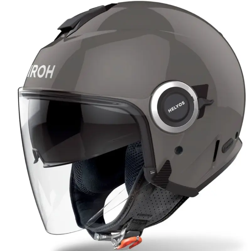 Otevřená helma na motorku Airoh HELYOS Color lesklá tmavě šedá Výhodná Nabídka