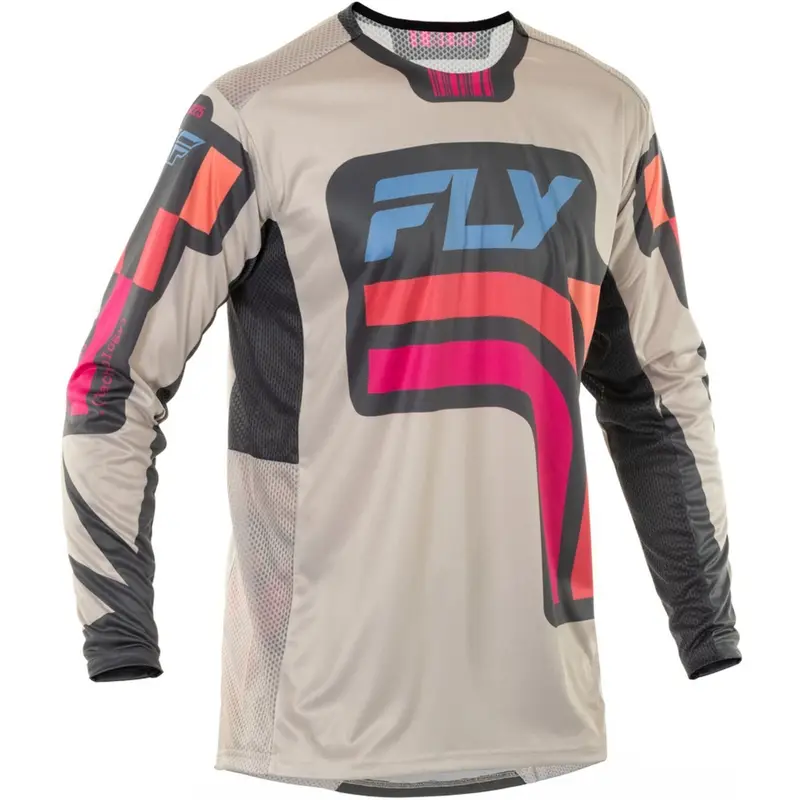 Motokrosový dres FLY Racing Lite Vice šedo-růžový Novinka