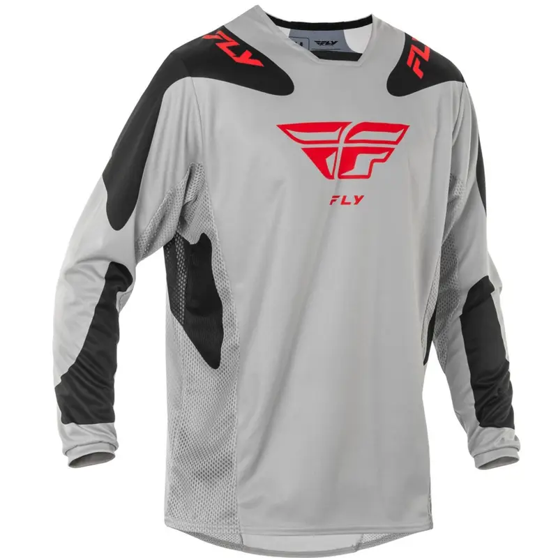 Motokrosový dres FLY Racing Kinetic Sym šedo-červeno-černý Koupit Online