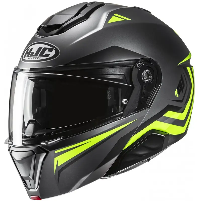 Vrácení Zdarma Výklopná helma na motorku HJC i91 Tricus MC3HSF černo-fluo žlutá