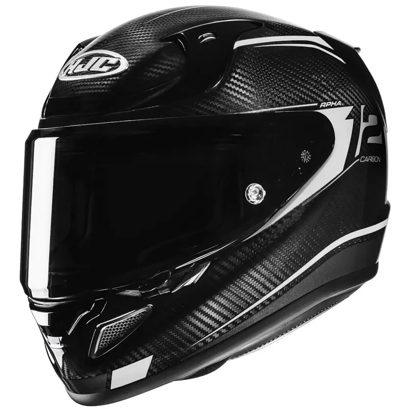 Integrální helma na motorku HJC RPHA 12 CARBON Keres MC5 černo-bílá Originální