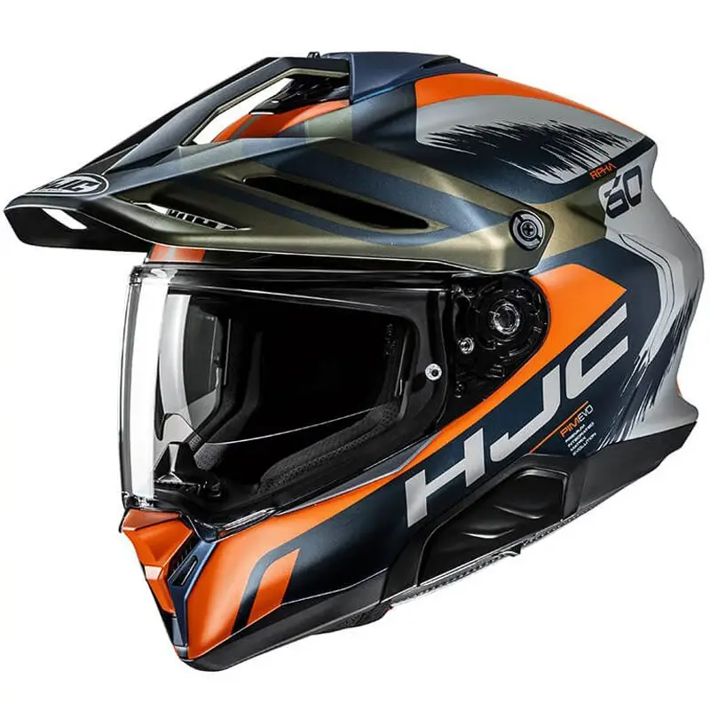 Výhodná Nabídka Enduro helma na motorku HJC RPHA 60 Quid MC47SF modro-šedo-oranžová