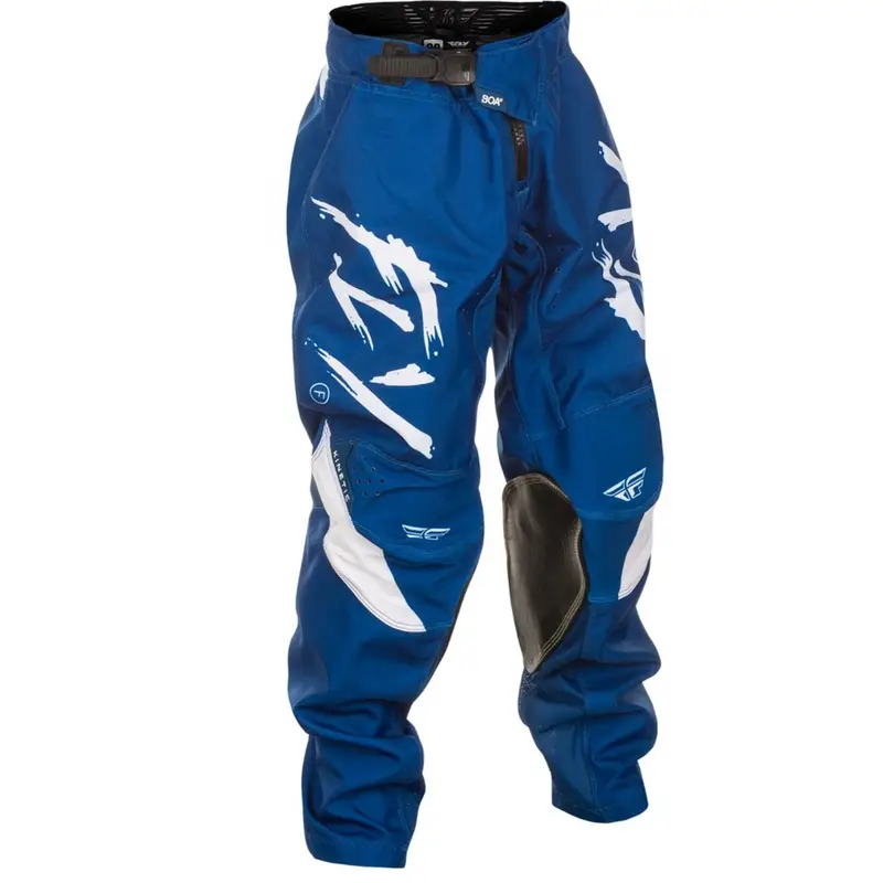 Rychlé Dodání Dětské motokrosové kalhoty FLY Racing Kinetic Stoke modro-bílé
