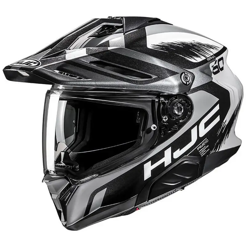 Přímo Od Výrobce Enduro helma na motorku HJC RPHA 60 Quid MC5 šedo-černo-bílá