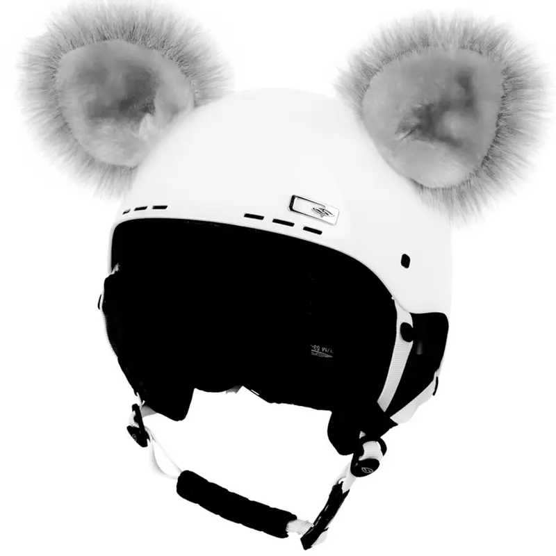 Uši na helmu Crazy Ears Kočka šedé Akce