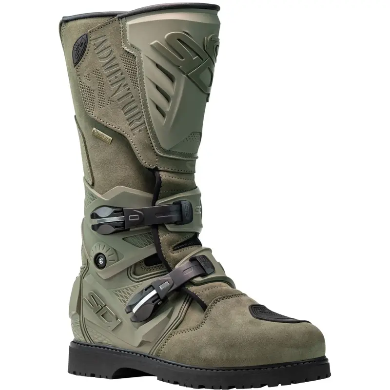 Boty na motorku SiDi Adventure Gore-Tex 2 Military khaki Poslední Šance