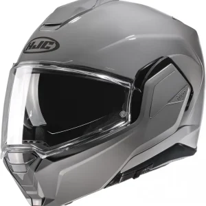 Překlápěcí helma na motorku HJC i100 Solid světle šedá Super Cena