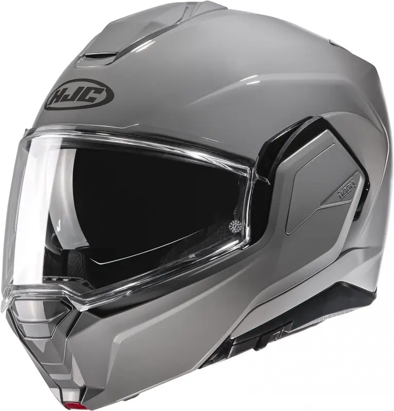 Překlápěcí helma na motorku HJC i100 Solid světle šedá Super Cena