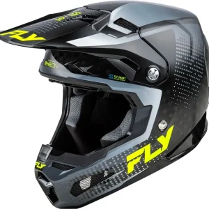 Ověřený Motokrosová helma na motorku FLY Racing Formula S Carbon šedo-fluo žlutá