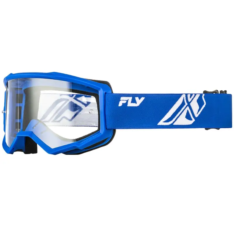 Dětské motokrosové brýle FLY Racing Focus modro-bíl?h? s čirým plexi Pouze Dnes