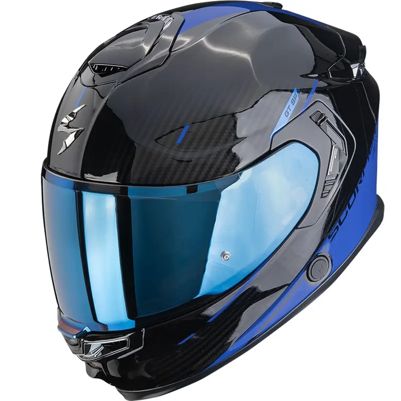 Finální Výprodej Integrální helma na motorku Scorpion EXO-GT SP Air Asphalt černo-modrá