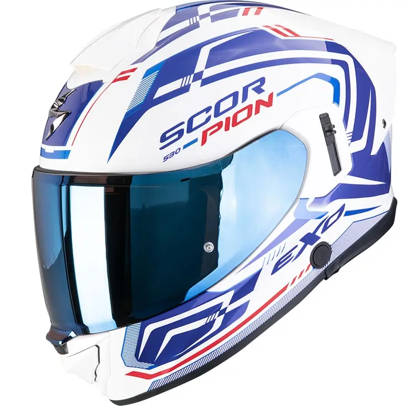 Integrální helma na motorku Scorpion EXO-530 Air Slope bílo-modro-červená Jen Po Omezenou Doba
