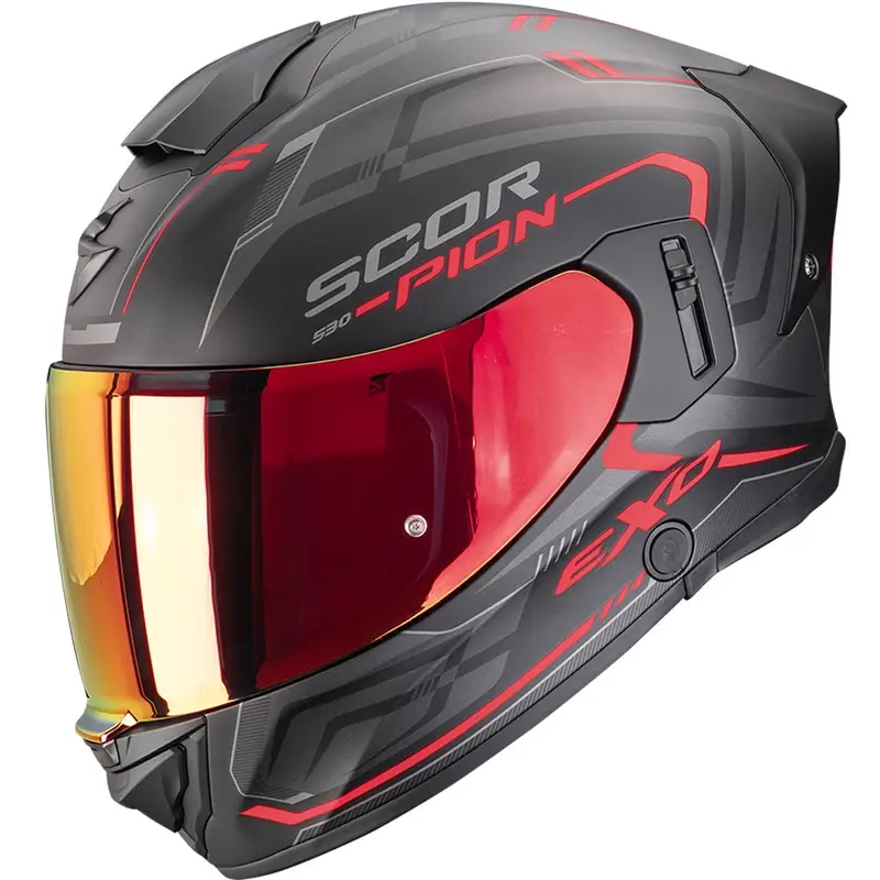 Expresní Doručení Integrální helma na motorku Scorpion EXO-530 Air Slope matná černo-červená