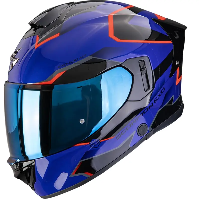 Originální Integrální helma na motorku Scorpion EXO-530 Air Clip modro-černo-červená