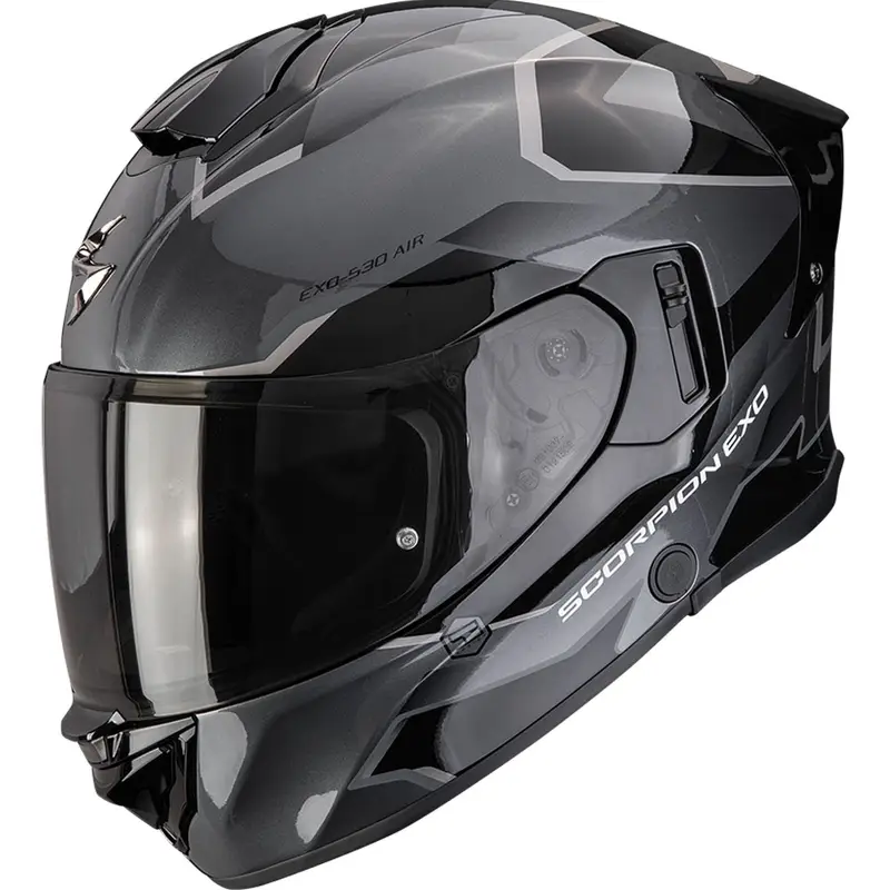 Integrální helma na motorku Scorpion EXO-530 Air Clip stříbrno-černá Tovární Cena