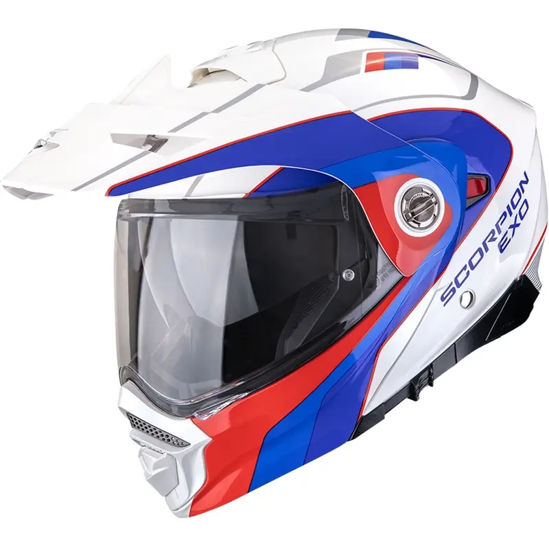 Ihned K Objednání Enduro helma na motorku Scorpion ADX-2 Kamps bílo-červeno-modré