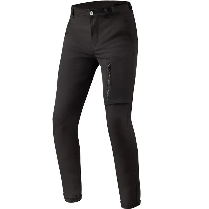 Hit Sezóny Extra zkrácené kalhoty na motorku Revit Chino Terry Skinny černé