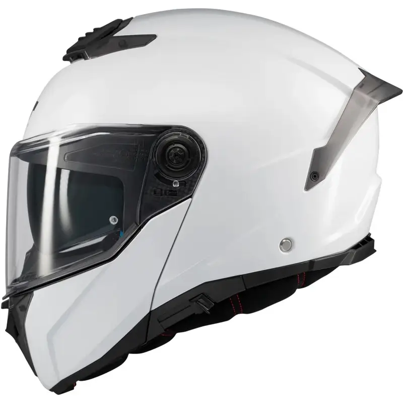 Výklopná helma na motorku MT Atom 2 SV Pure A0 bílá Sezónní Sleva
