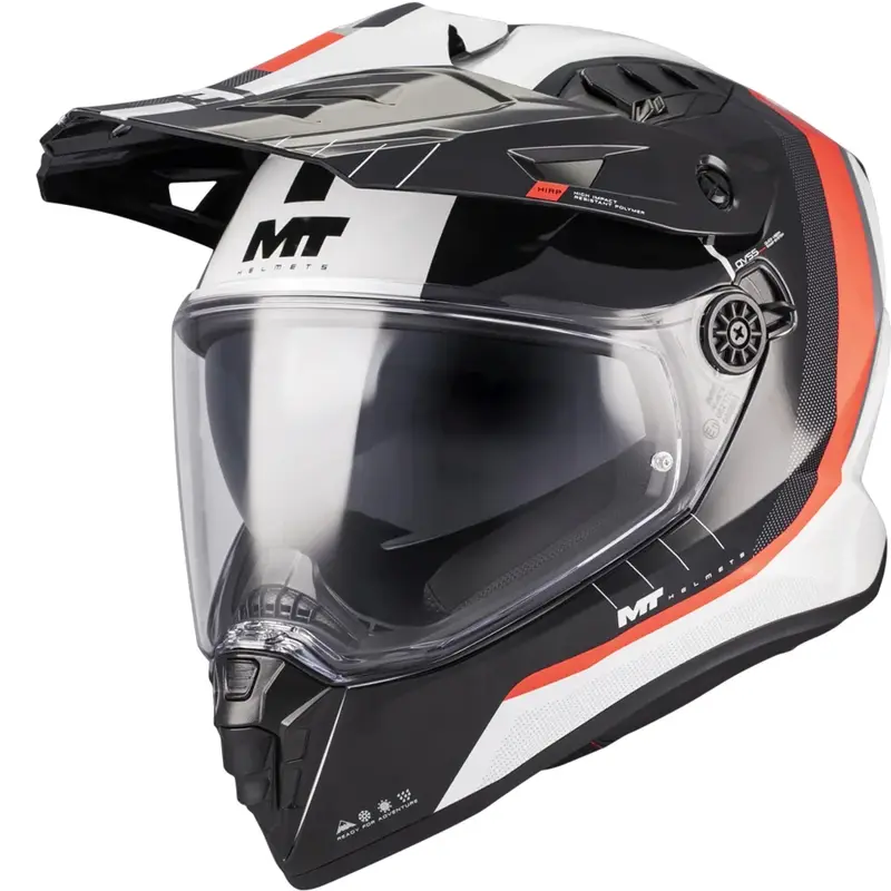 Výprodej Enduro helma na motorku MT Track SV Nomad A15 bílo-černo-červená
