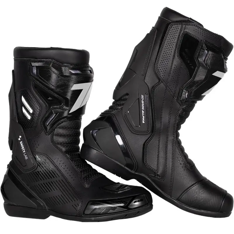 Poslední Šance Boty na motorku Seventy Degrees SD-BR26 Alpha černo-bílé