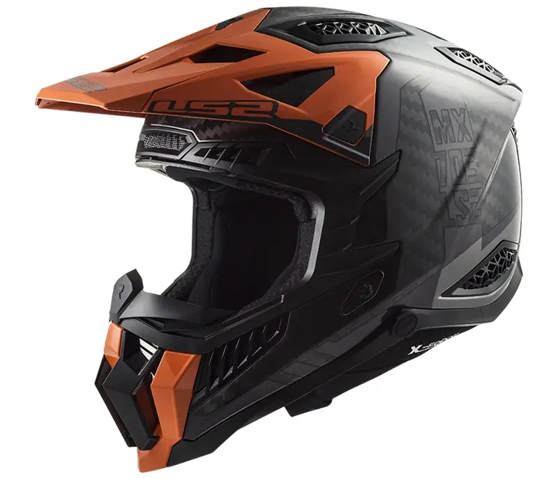 Motokrosová přilba LS2 MX703 X-Force Victory Titanium černo-oranžová Must-Have