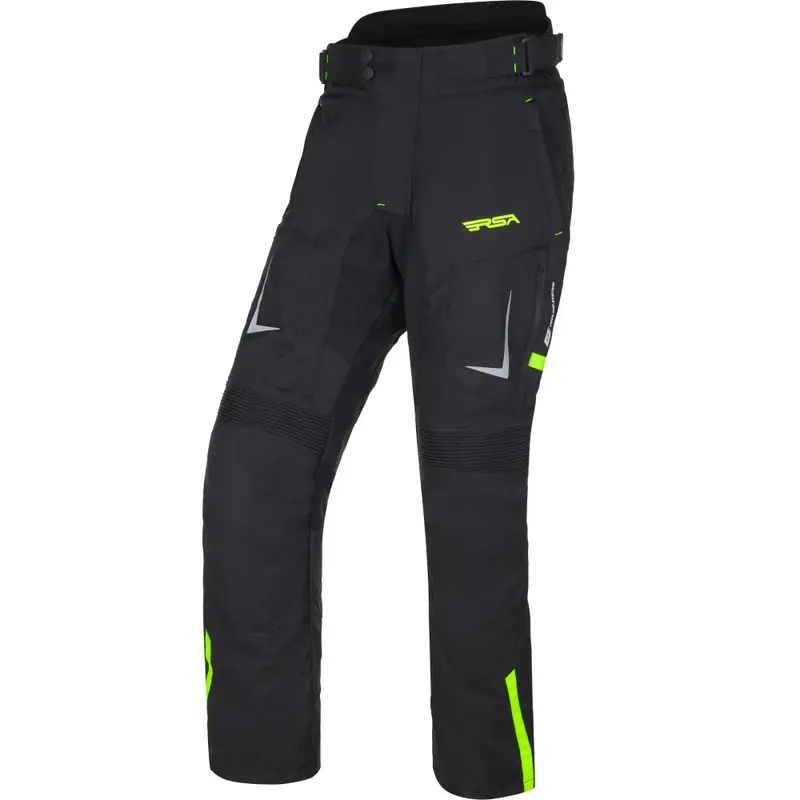 Kalhoty na motorku RSA EXO 2 černo-fluo žluté Nejlepší Volba