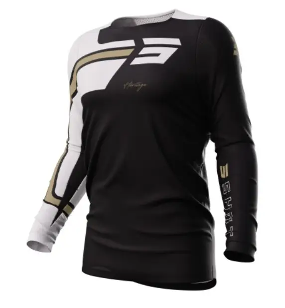 Motokrosový dres Shot Contact Heritage hnědo-bílo-černý výprodej Nejlepší Volba