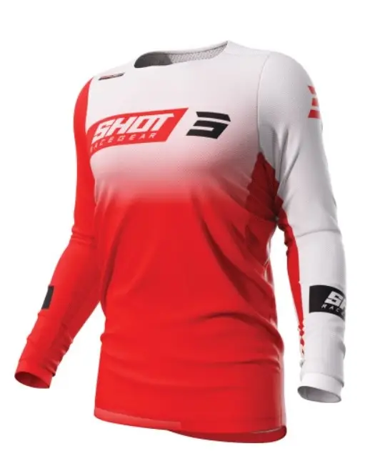Pouze Dnes Motokrosový dres Shot Contact Scope bílo-červený výprodej