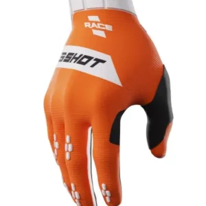 Přímo Od Výrobce Motokrosové rukavice Shot Race bílo-oranžové