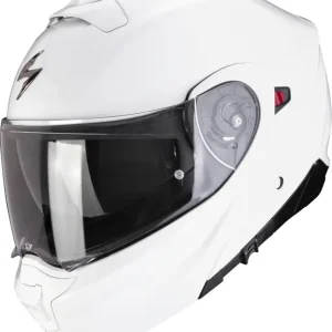 Akce Výklopná přilba na motorku Scorpion EXO-930 EVO Solid bílá