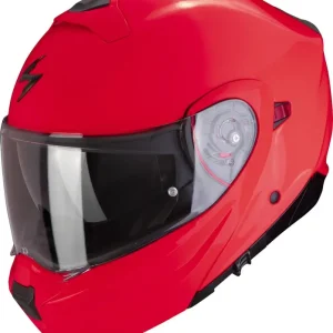 Kup Teď Výklopná přilba na motorku Scorpion EXO-930 EVO Solid fluo červená
