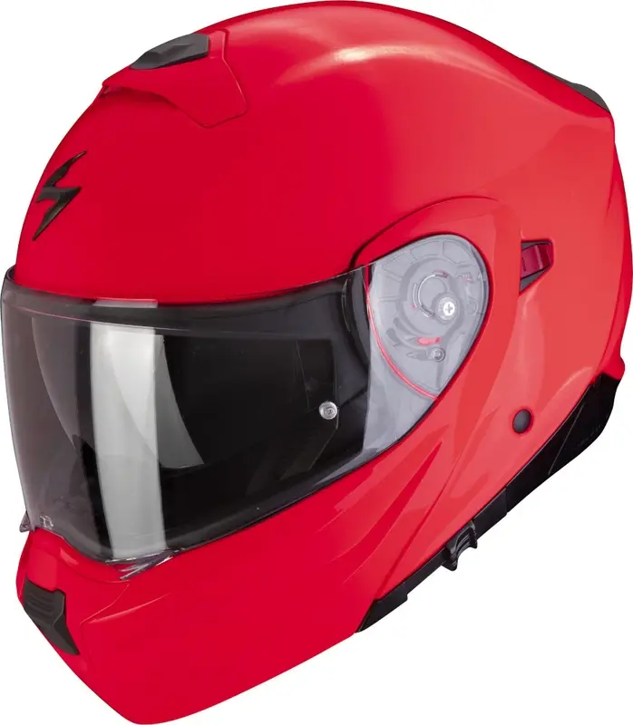 Kup Teď Výklopná přilba na motorku Scorpion EXO-930 EVO Solid fluo červená