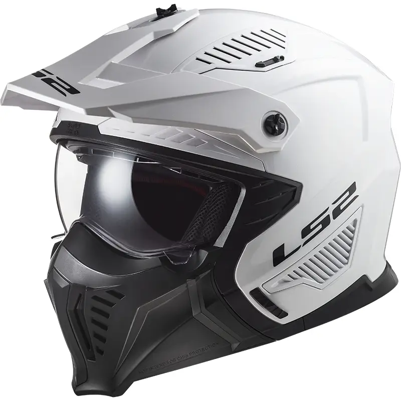 Přilba na motorku LS2 OF606 Drifter Solid bílá Značkový