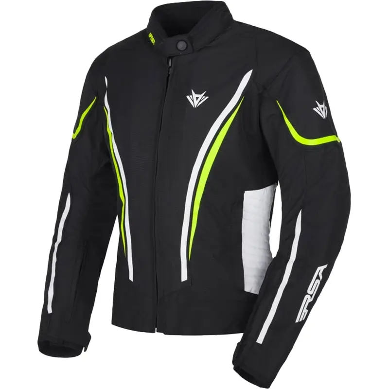Kup Teď Dámská bunda na motorku RSA Wasp černo-bílo-fluo žlutá