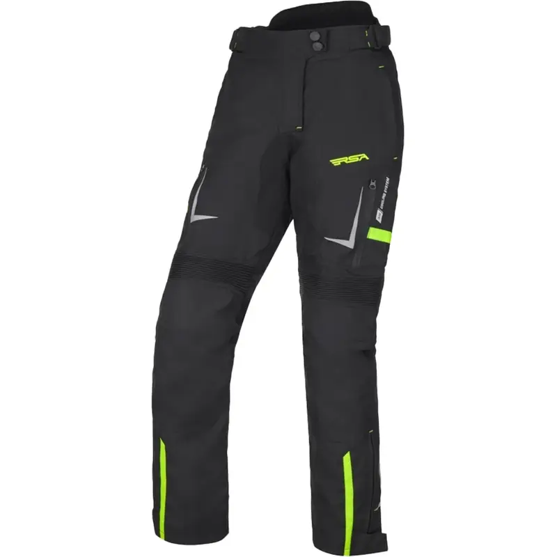 Dámské kalhoty na motorku RSA EXO 2 černo-fluo žluté Speciální Cena