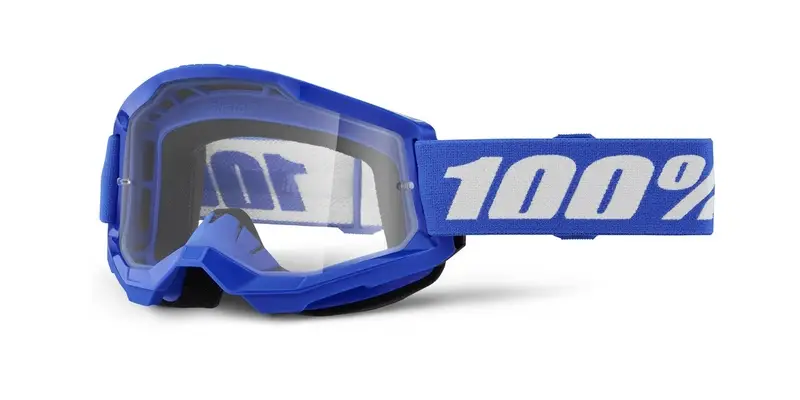 Vrácení Zdarma Motokrosové brýle 100% STRATA 2 New modré (čiré plexi)