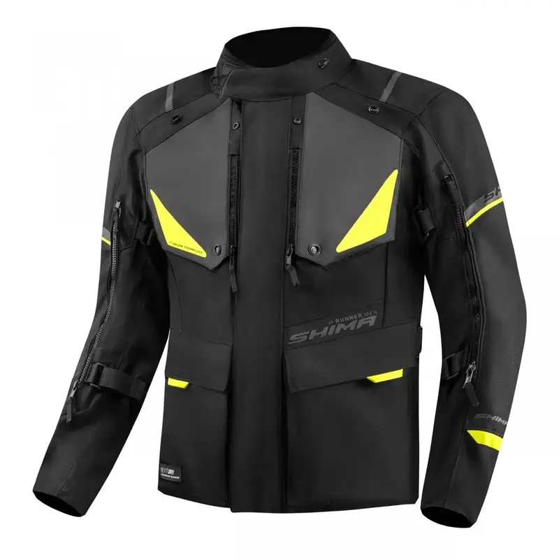 Časově Omezené Bunda na motorku Shima Runner černo-fluo žlutá