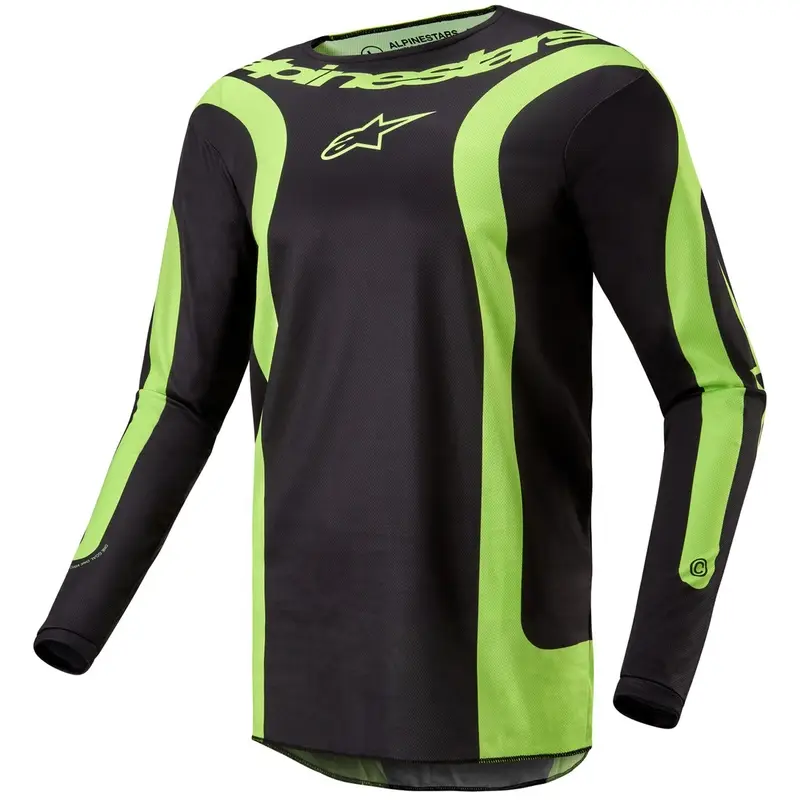 Speciální Cena Motokrosový dres Alpinestars Fluid Lurv černo-fluo žlutá