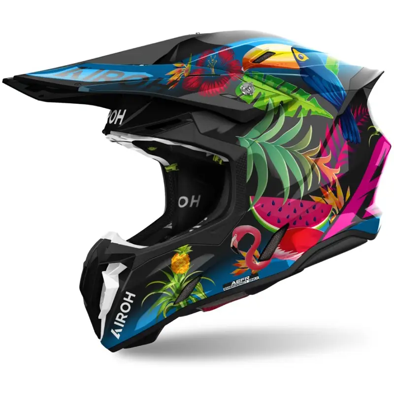 Motokrosová helma Airoh Twist 3 Amazonia lesklá Top Prodej