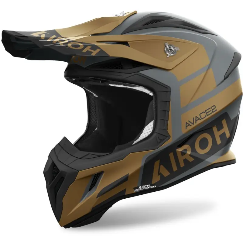 Akční Nabídka Motokrosová helma Airoh Aviator Ace 2 Sake matná zlatá