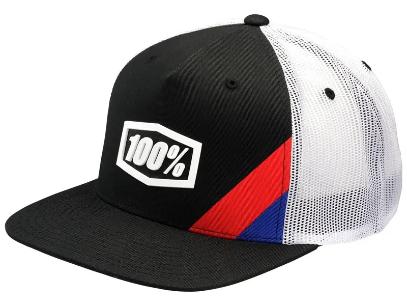 Kšiltovka 100% Cornerstone Trucker černo-bílá Akční Nabídka