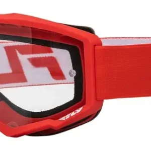 Rychlé Dodání Motokrosové brýle FLY Racing Focus červeno-bílé s čirým plexi