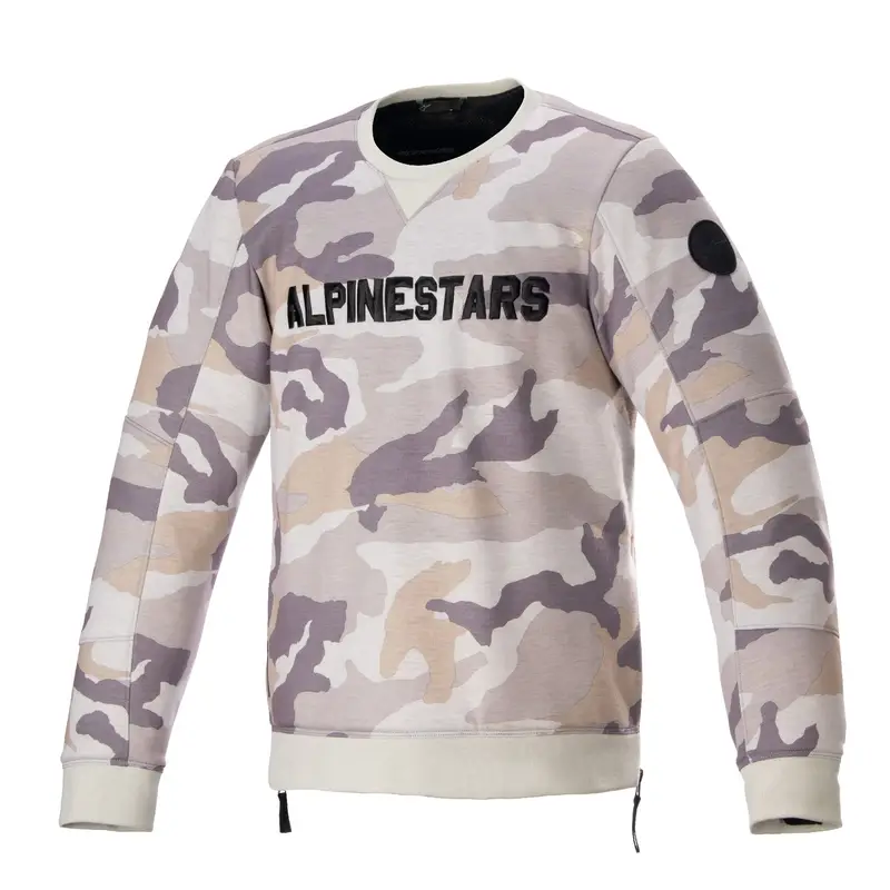 Mikina na motorku Alpinestars Legit Crew Fleece světle camo-šedá Odeslání Ihned