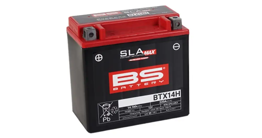 Rychlé Dodání Továrně aktivovaná motocyklová baterie BS-BATTERY BTX14H (FA) (YTX14H (FA)) SLA MAX